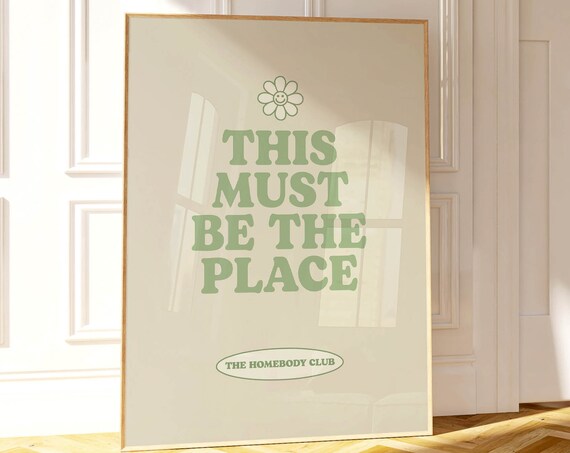 Sage Green Wall Art Typography Print Cute Home Decor Neutral Wall Art Green Bedroom Deecor Cute Home Cool Room Decor Aesthetic Posters