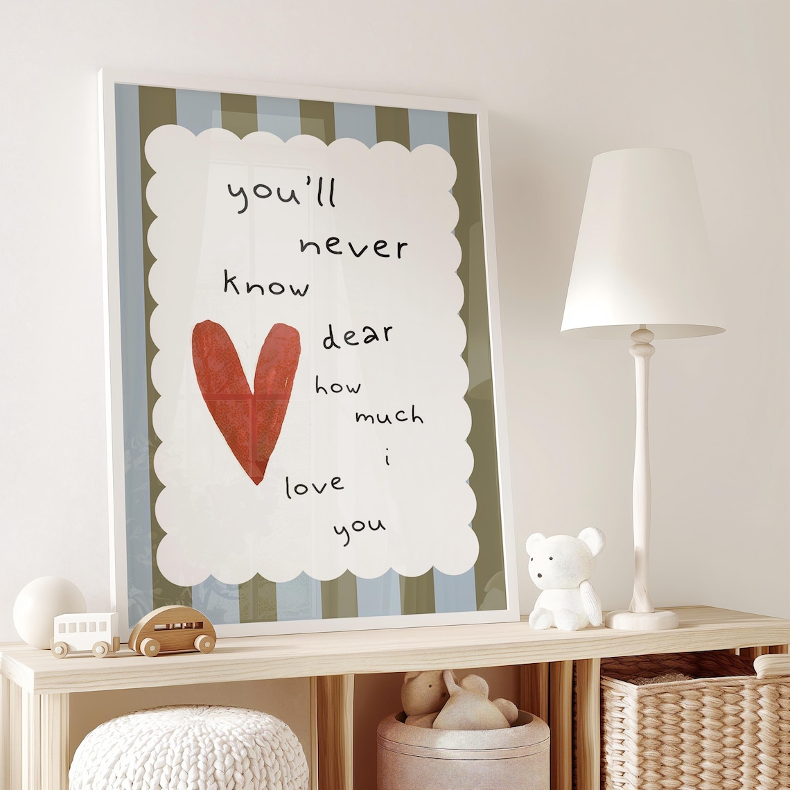Youll Never Know Dear Quote Art Print for Kids Room - Image 2