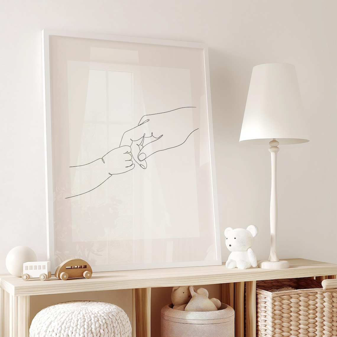 Parent and Child Minimalist Line Art, Family Bond Art Print - Image 2