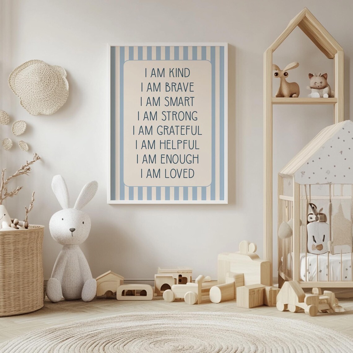 Boys Affirmations Wall Art Print, Nursery Playroom - Image 4