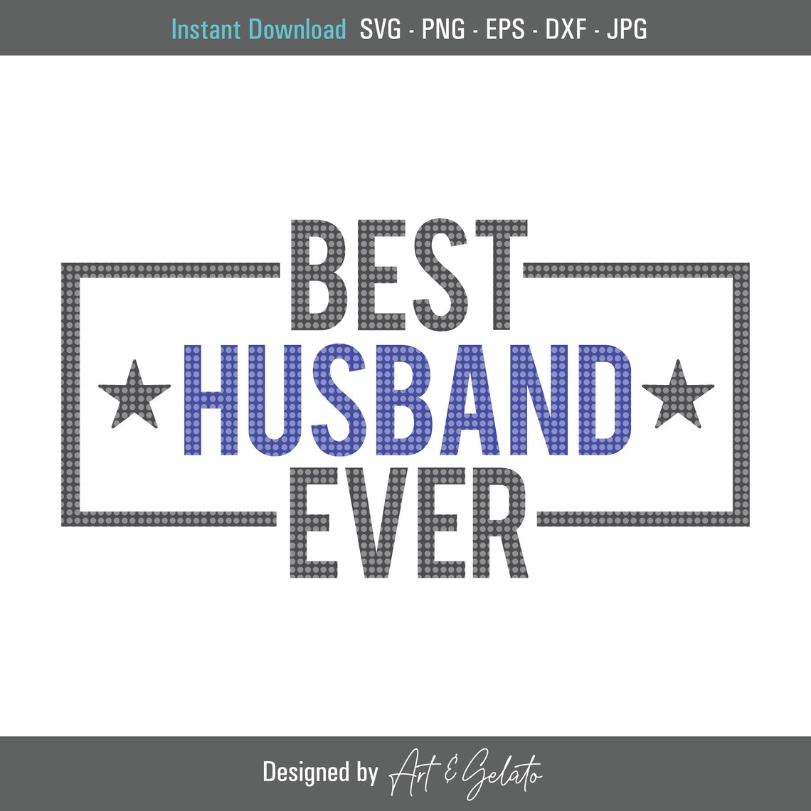 Best Husband Ever Retro Typography Instant Download Cut File Poster