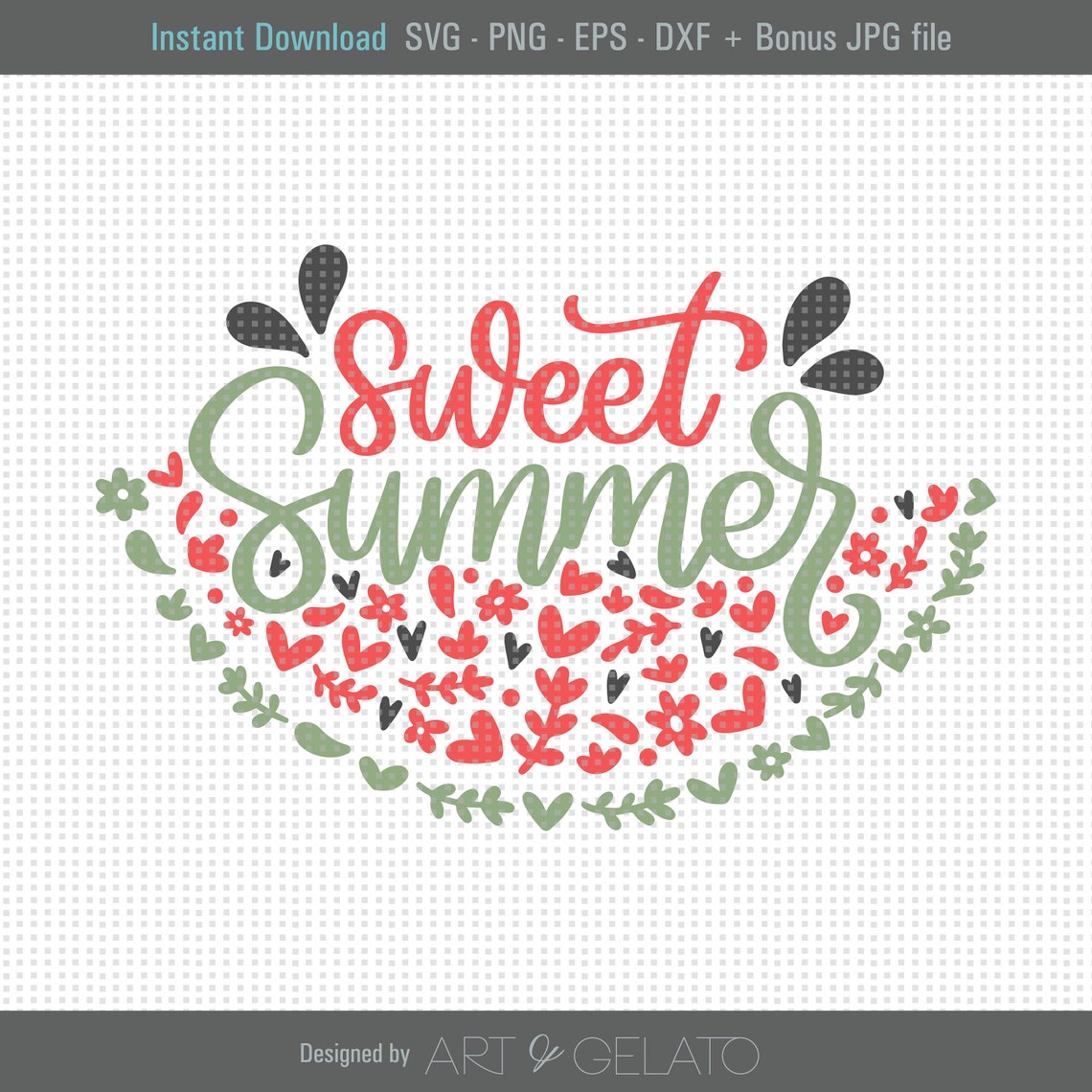 Sweet Summer Watermelon Svg Sweet Summer Svg Sweet Summertime Svg Hello Summer Svg Summer Svg Floral Watermelon Svg Summer Shirt Svg