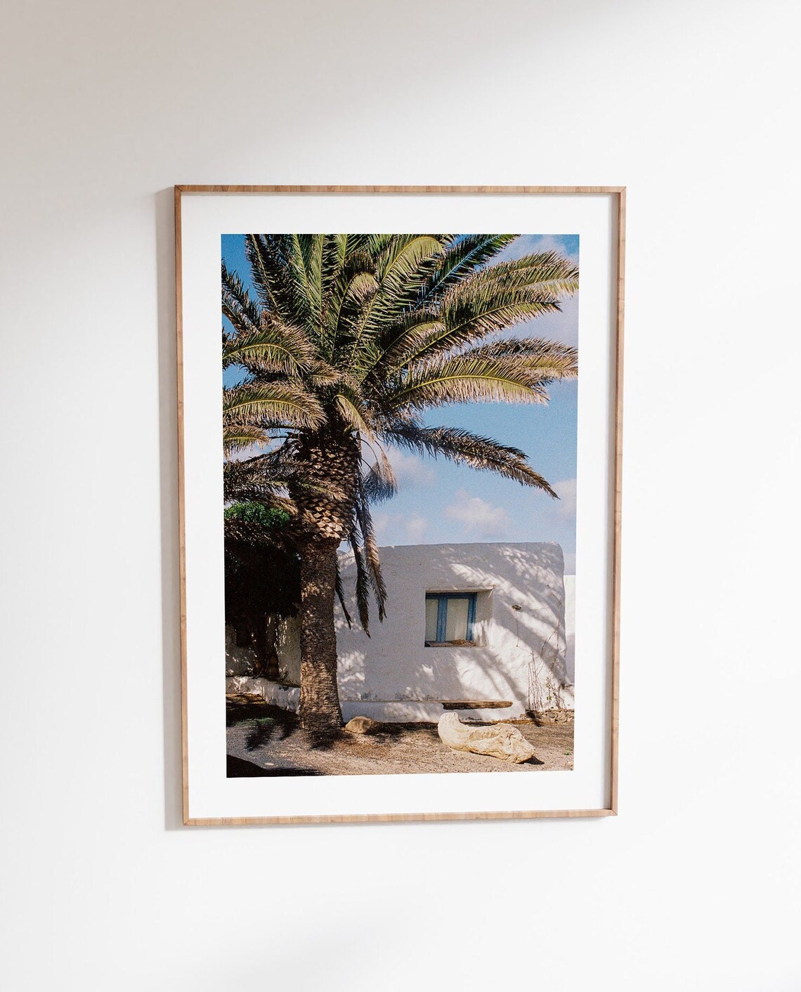 La Graciosa Canary Islands Palm Tree Island House Color Travel Poster - Image 2
