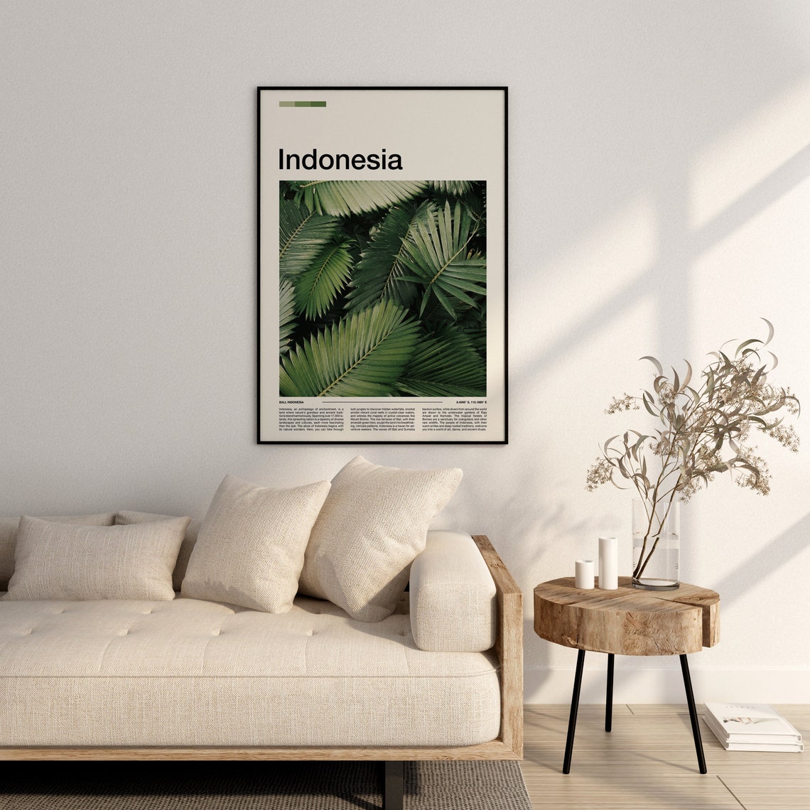 Indonesia Bali Lush Tropical Palm Fronds Jungle Photo Poster - Image 2