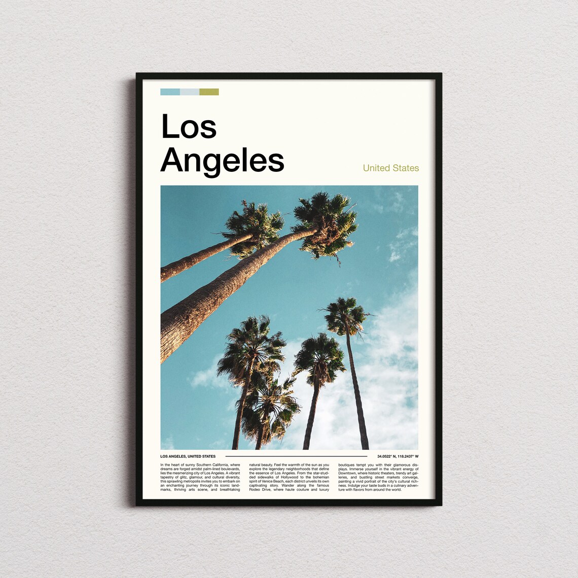 Los Angeles Print Los Angeles Poster Los Angeles Wall Art California Art Print Los Angeles Photo