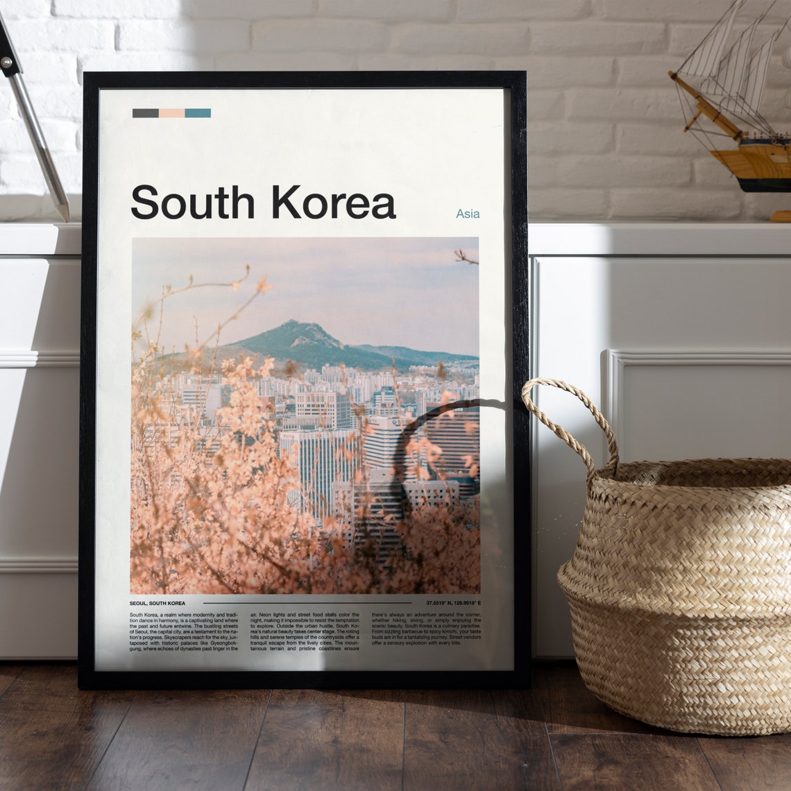 South Korea Print South Korea Poster South Korea Wall Art South Korea Art Print South Korea Photo Travel Poster Traveler Gifts - Image 5