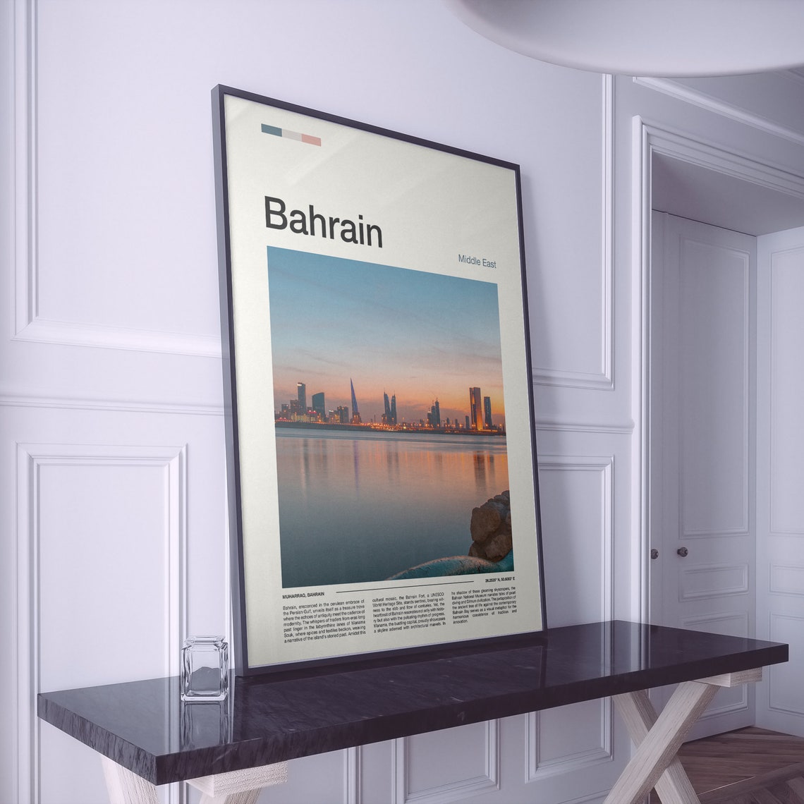 Bahrain Print Bahrain Poster Bahrain Wall Art Bahrain Art Print Bahrain Photo Traveler Gifts Travel Poster - Image 2