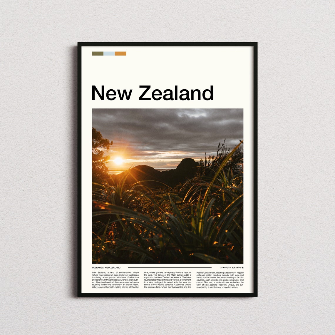New Zealand Print New Zealand Poster New Zealand Wall Art New Zealand Art Print New Zealand Photo Traveler Gifts Travel Poster