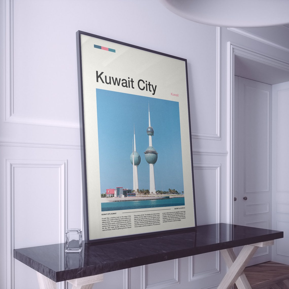 Kuwait City Print Kuwait City Poster Kuwait City Wall Art Kuwait Art Print Kuwait City Photo Travel Poster Traveler Gift Travel Gifts - Image 2