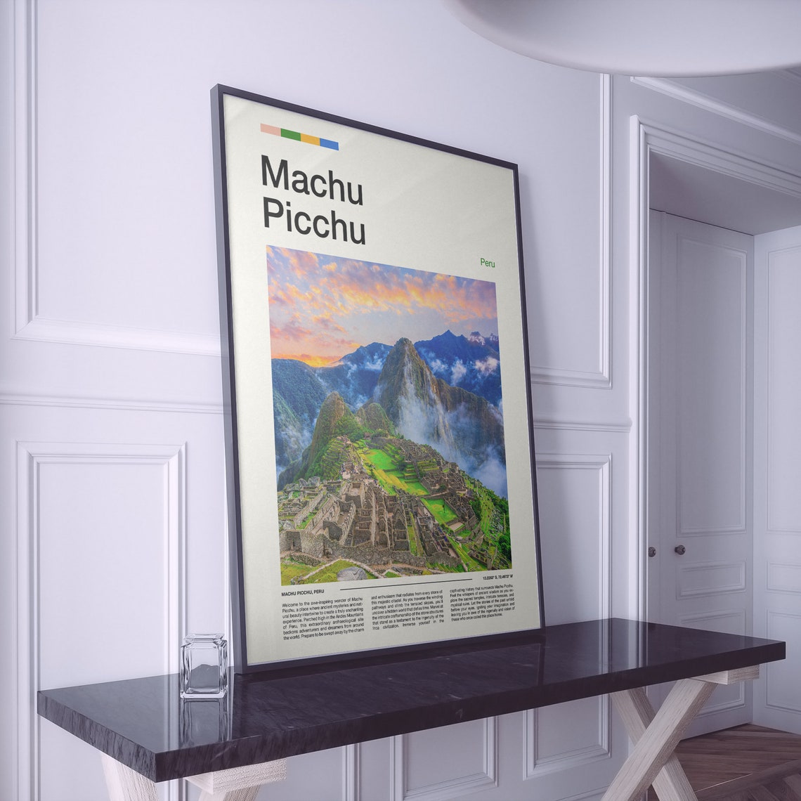 Machu Picchu Peru Ancient Inca Ruins Andes Mountains Sunset Poster - Image 2