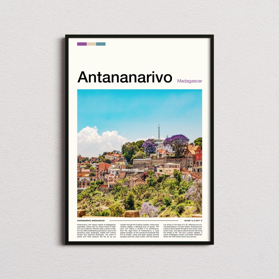Antananarivo Print Madagascar Print Antananarivo Poster Antananarivo Wall Art Antananarivo Art Print Antananarivo Photo