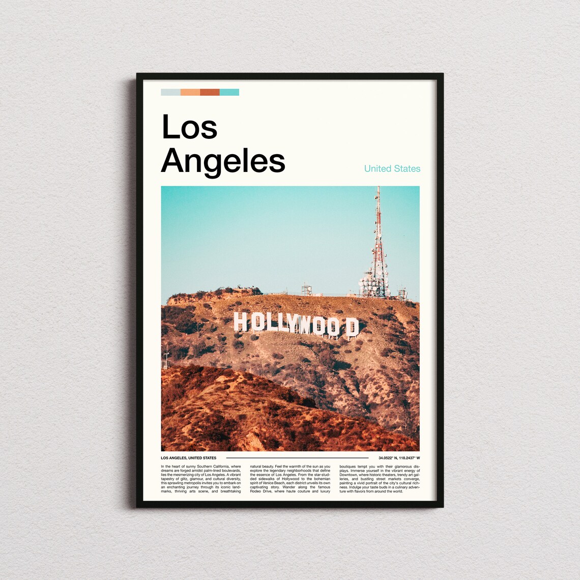 Los Angeles Print Los Angeles Poster Los Angeles Wall Art California Art Print Los Angeles Photo