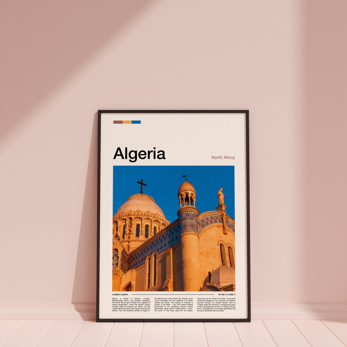 Algiers Algeria Notre Dame d'Afrique Basilica Dome Photo Poster - Image 4