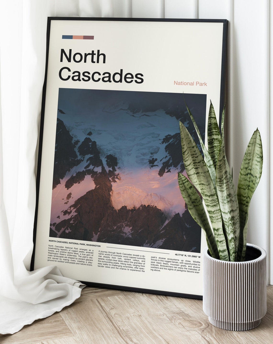 North Cascades National Park Print North Cascades Poster North Cascades Wall Art North Cascades Art Print North Cascades Photo - Image 2