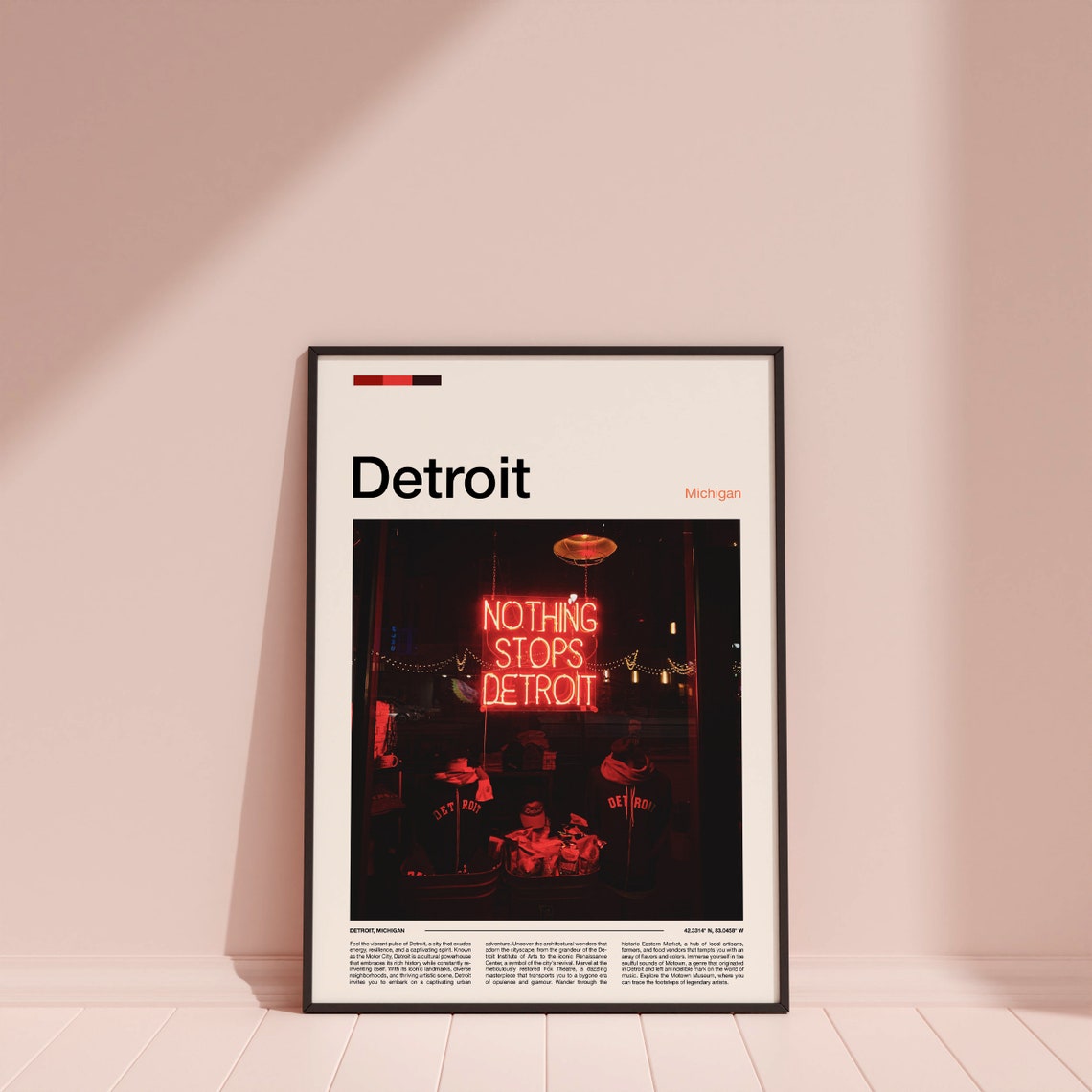 Detroit Print Detroit Poster Detroit Wall Art Detroit Art Print Detroit Photo - Image 4