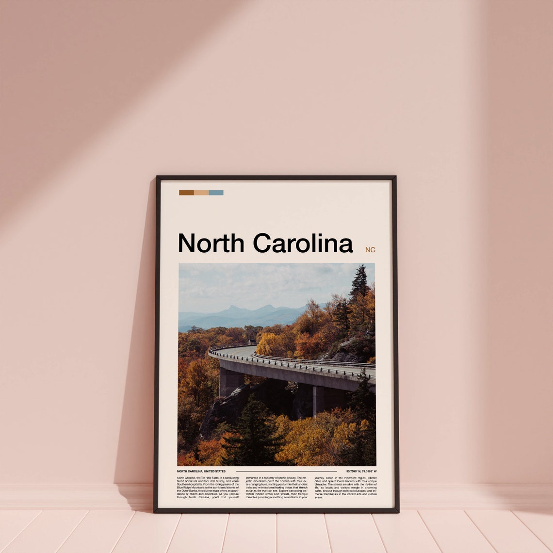 North Carolina Blue Ridge Parkway Viaduct Fall Foliage Poster - Image 4