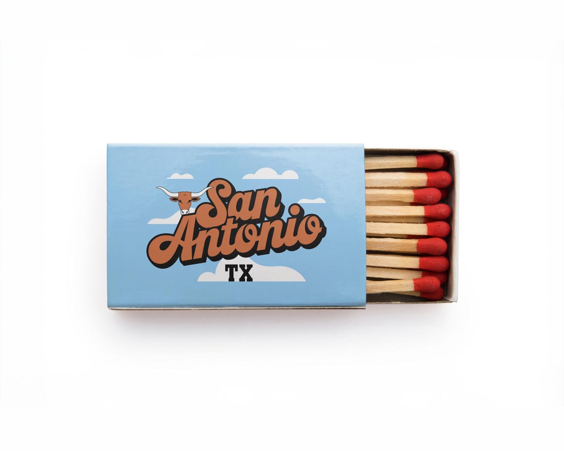 Custom Destination Matchbox Beach Palm Horizontal Art Poster - Image 3