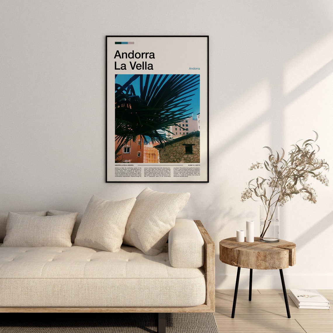 Andorra La Vella Print Andorra La Vella Poster Andorra La Vella Wall Art Andorra La Vella Art Print Andorra La Vella Photo - Image 3