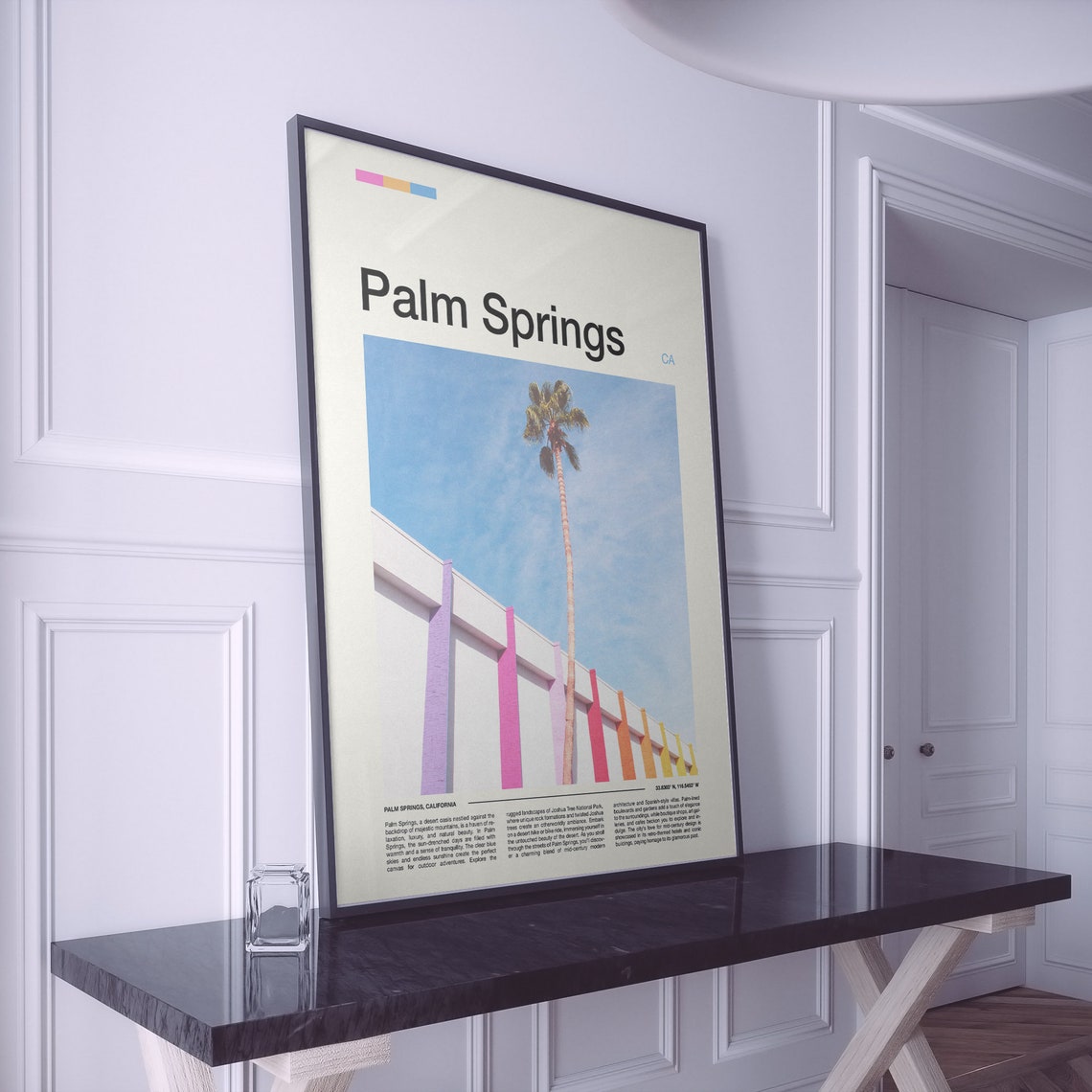 Palm Springs California Mid Century Modern Desert Oasis Poster - Image 2