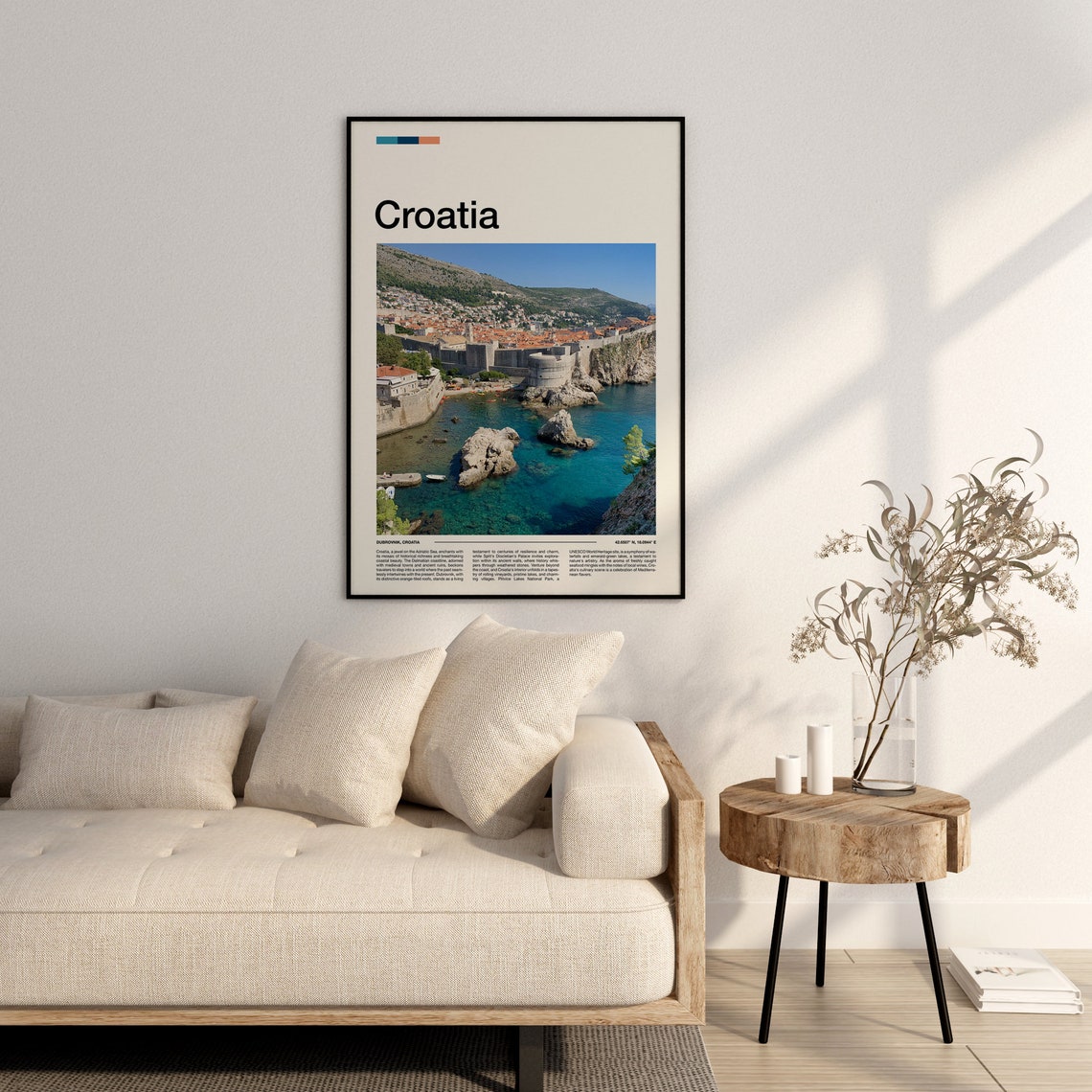 Croatia Print Croatia Poster Croatia Wall Art Croatia Art Print Croatia Photo Travel Poster Traveler Gifts - Image 3