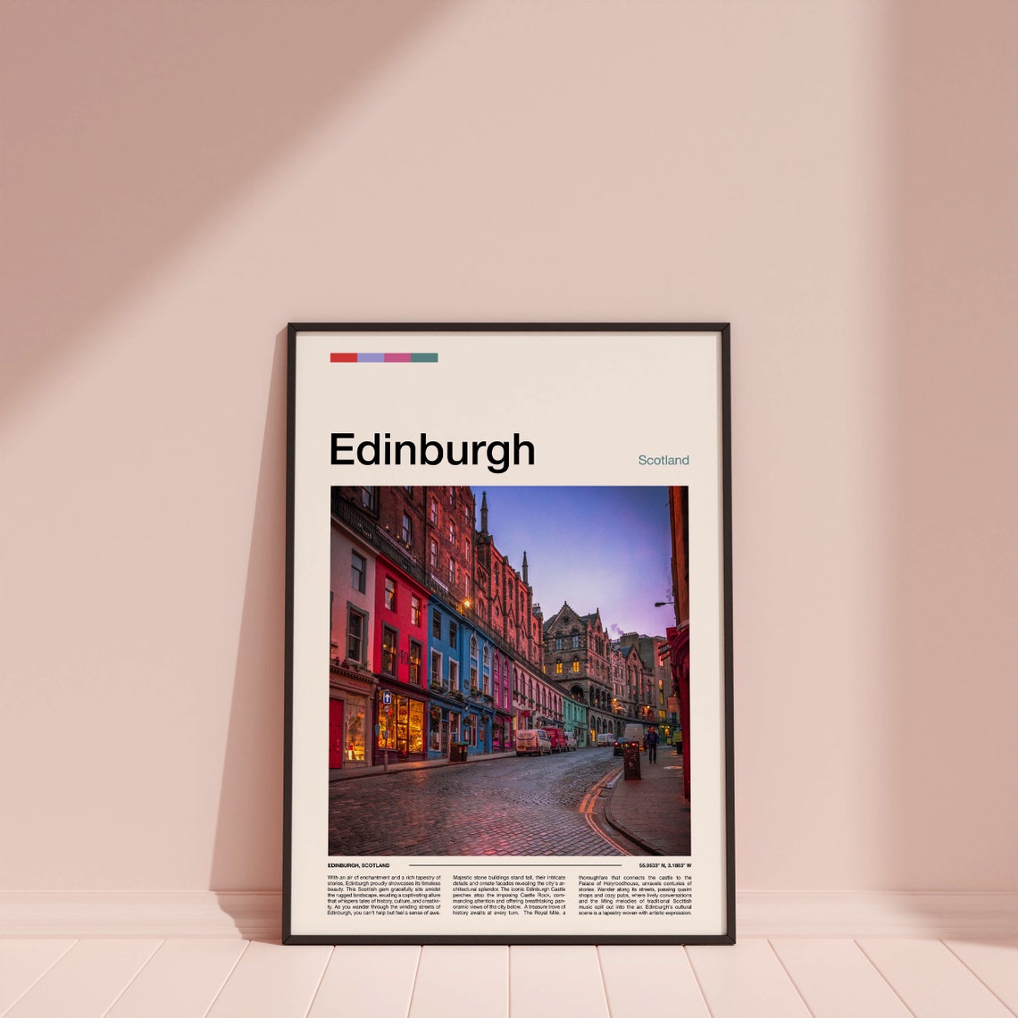 Edinburgh Scotland Victoria Street Colorful Shops Old Town Poster - Image 4