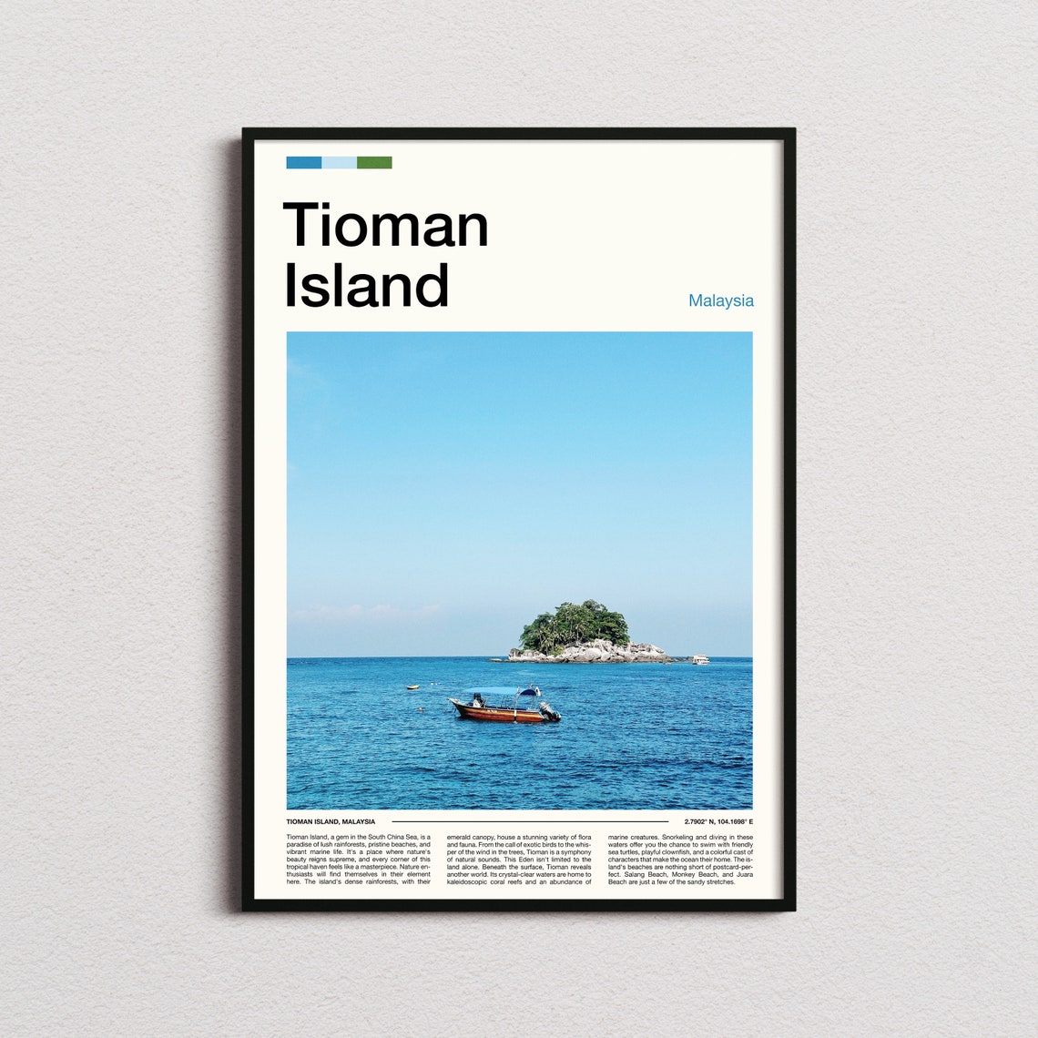 Tioman Island Print Tioman Island Poster Tioman Island Wall Art Malaysia Art Print Tioman Island Photo Tioman Island Gifts