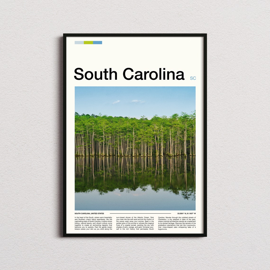 South Carolina Print South Carolina Poster South Carolina Wall Art South Carolina Art Print South Carolina Photo