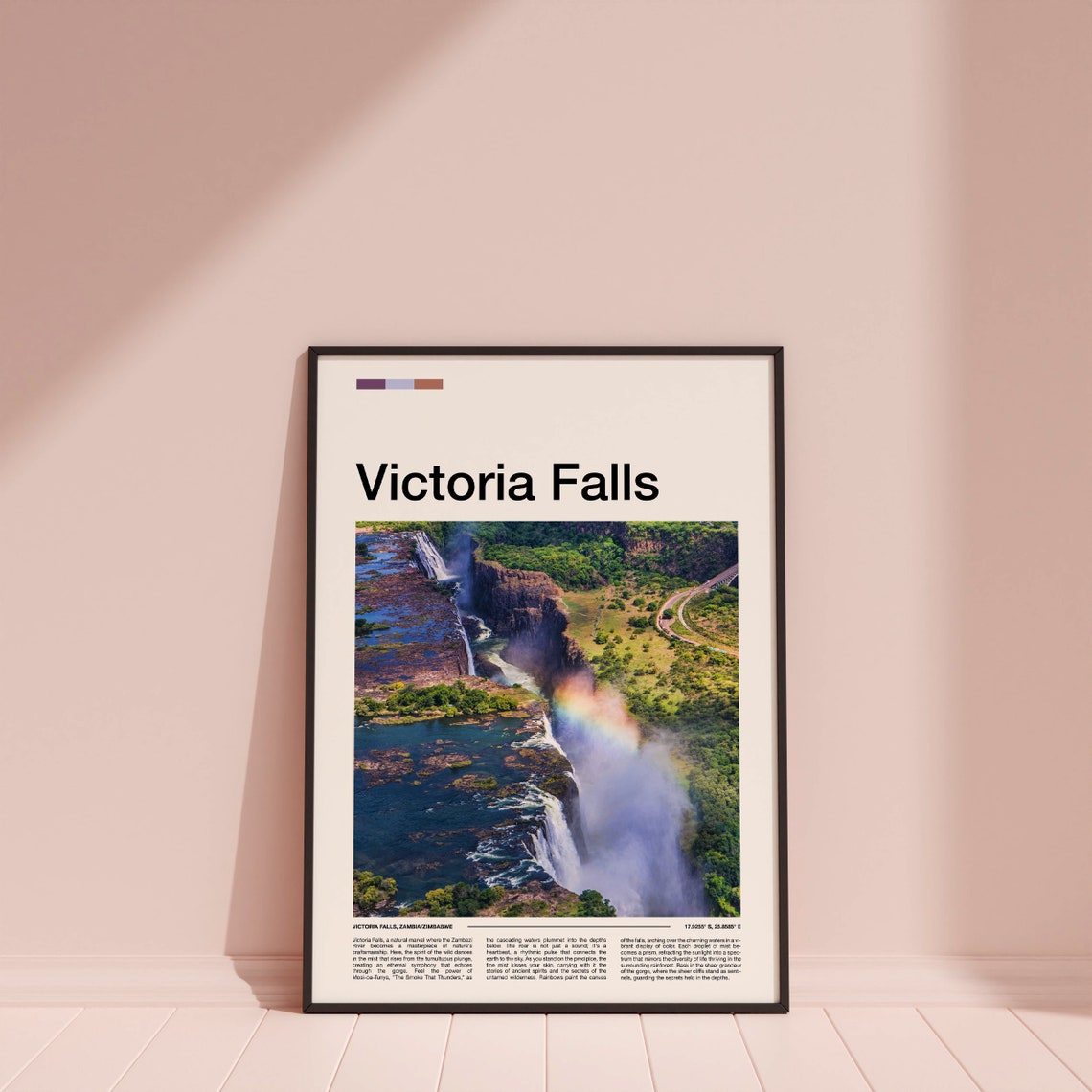 Victoria Falls Print Victoria Falls Poster Victoria Falls Wall Art Victoria Falls Art Print Victoria Falls Photo Travel Poster - Image 4