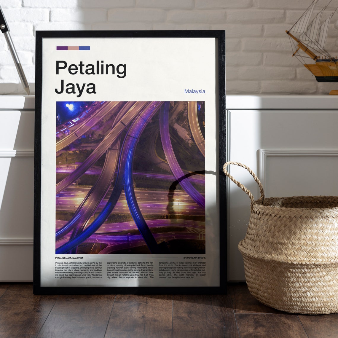 Petaling Jaya Print Petaling Jaya Poster Petaling Jaya Wall Art Malaysia Art Print Petaling Jaya Photo - Image 5