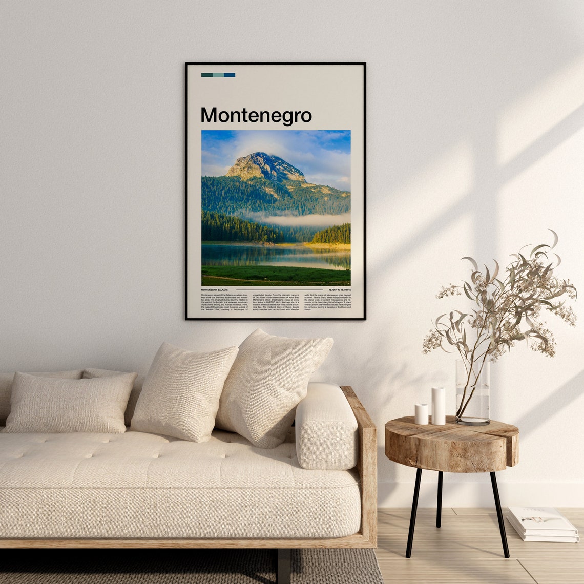 Montenegro Print Montenegro Poster Montenegro Wall Art Montenegro Art Print Montenegro Gifts Travel Poster Traveler Gifts - Image 3
