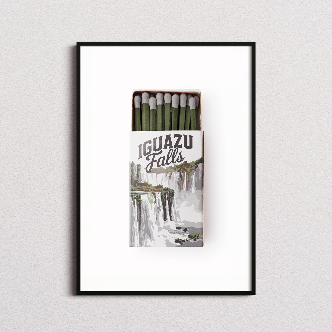 Iguazu Falls Matchbox Print Iguazu Falls Print Iguazu Falls Poster Iguazu Falls Wall Art Iguazu Falls Art Print Iguazu Falls Gifts