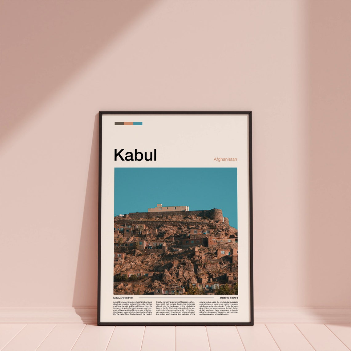 Kabul Print Kabul Poster Kabul Wall Art Afghanistan Art Print Kabul Photo Traveler Gifts Travel Poster - Image 4