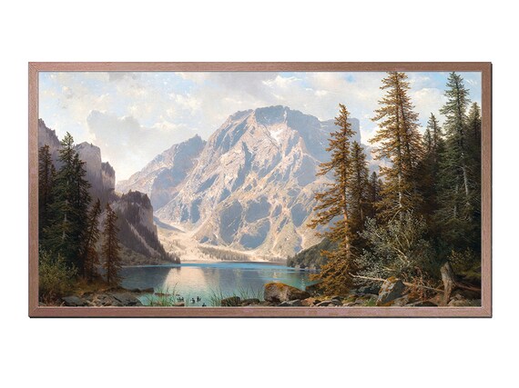Italian Alps Vintage Landscape Art Print