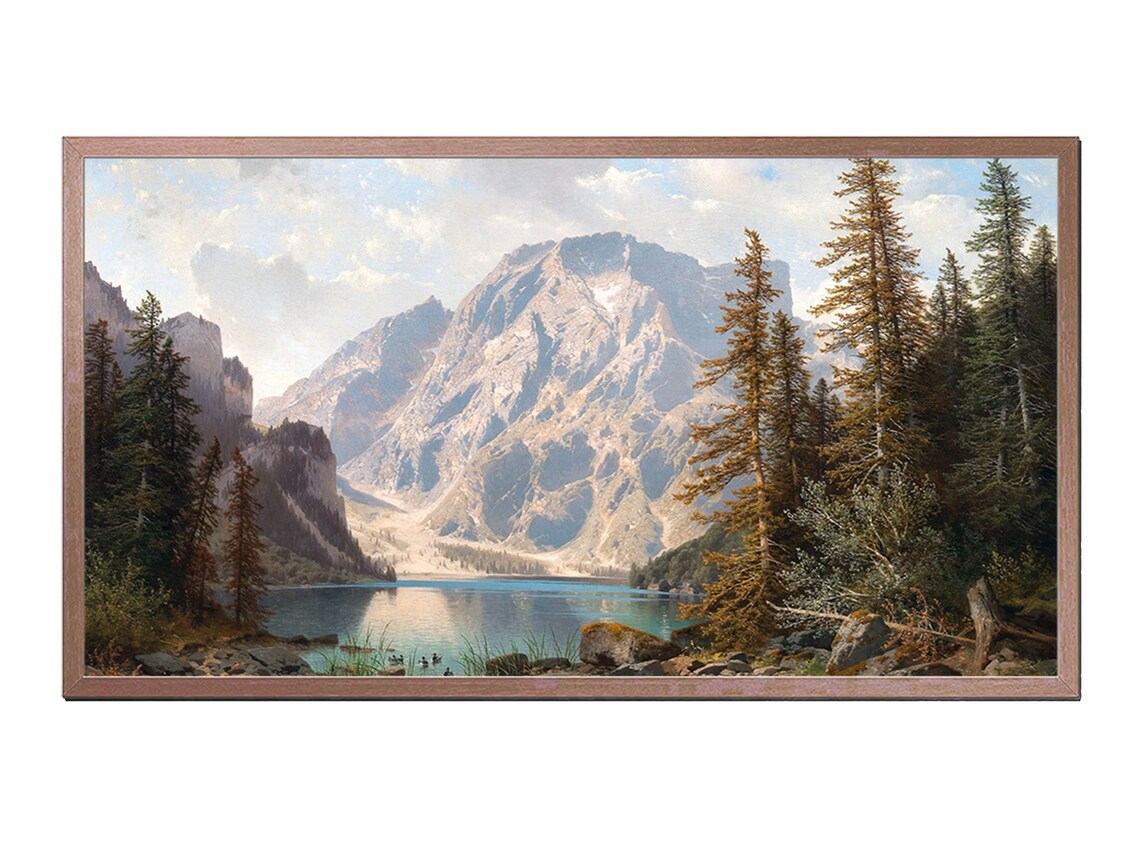 Italian Alps Vintage Landscape Art Print