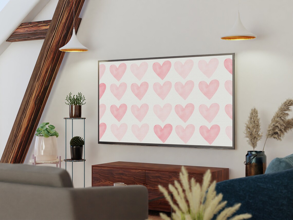 Valentine's Day TV Art, Holiday Love Decor - Image 2