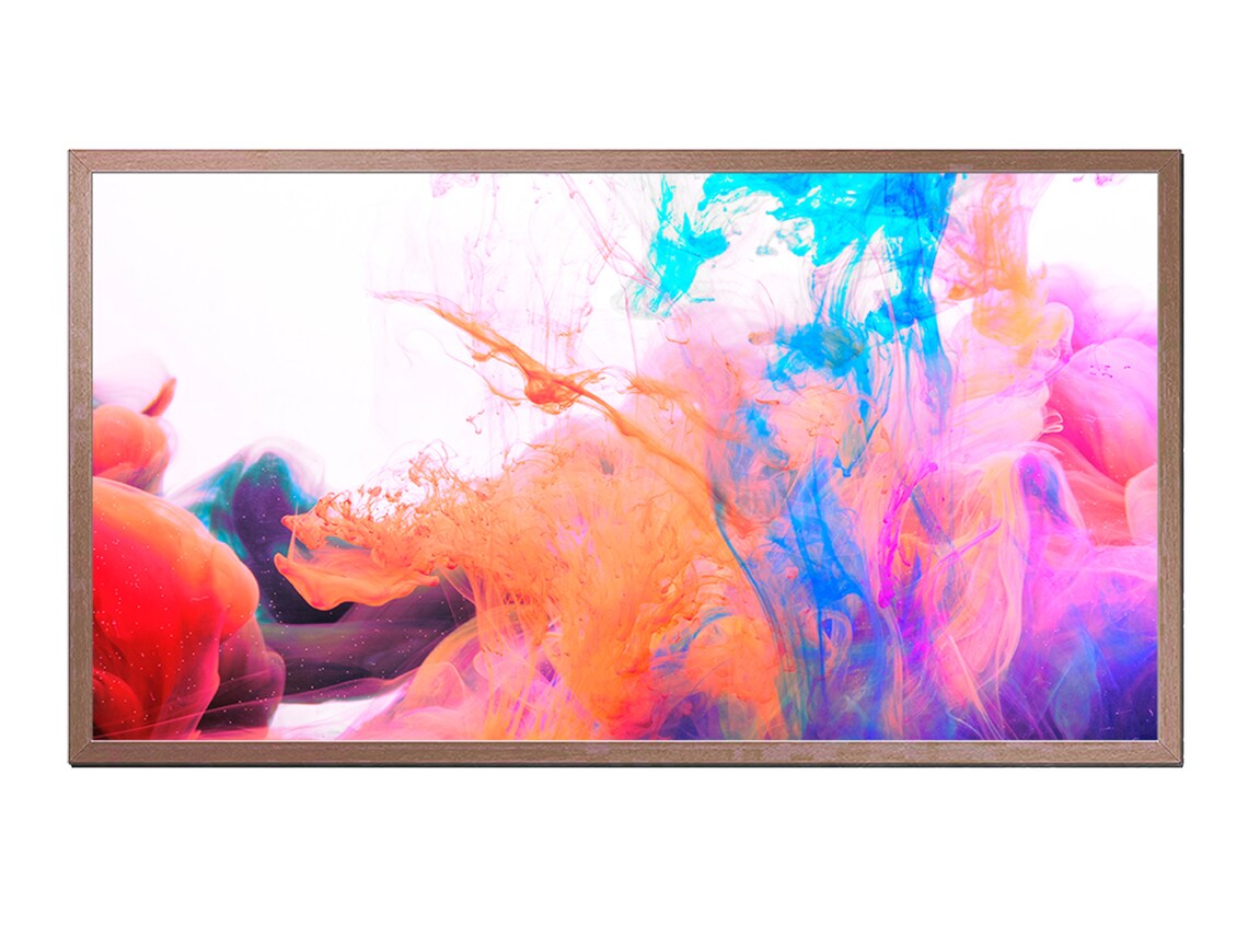 Abstract Frame TV Art, Colorful Modern Art Print