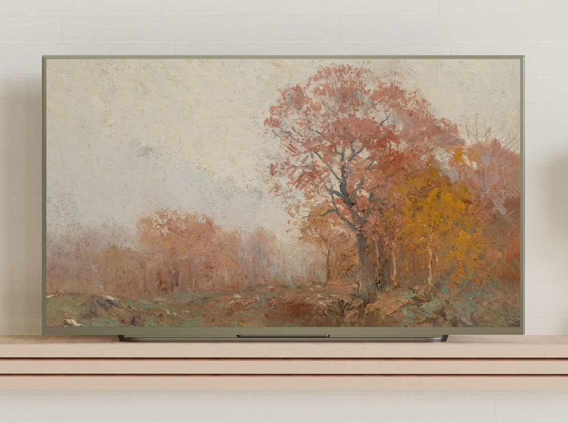 Autumn Landscape Vintage Tree Art Print - Image 3