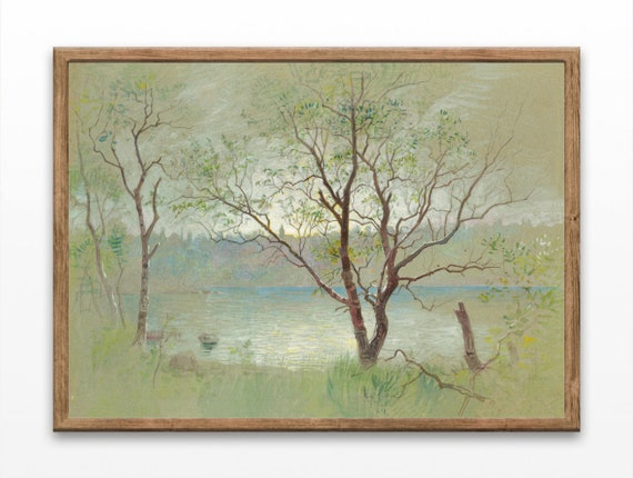 Vintage Tree Drawing Landscape Art Prints Living Room Art Prints New Home Gifts Wall Art