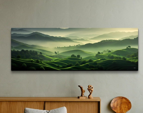 Inkstone Hill Wall Art Ireland Wall Art Clouds Over Hills Wall Art Panoramic Wall Art
