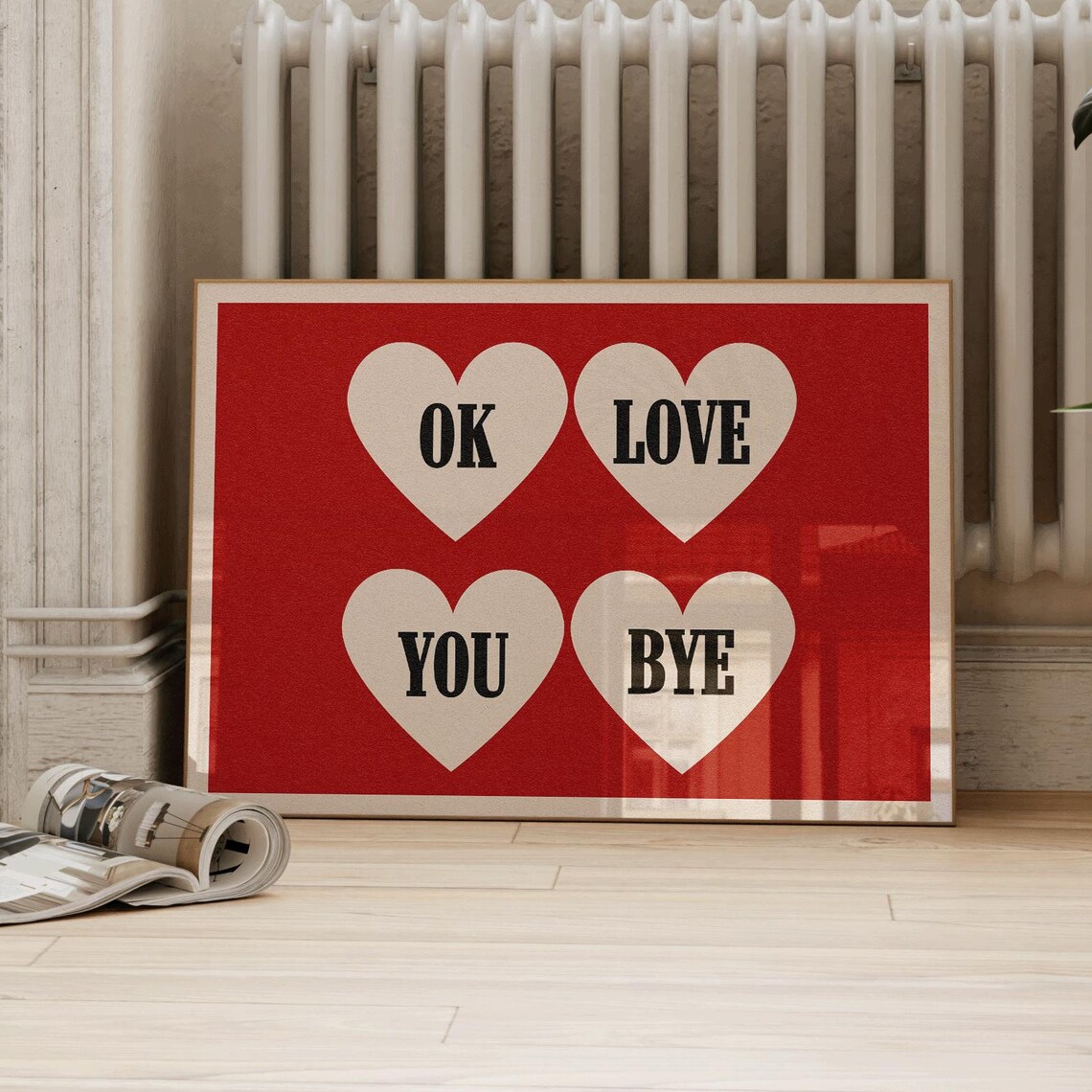 Ok Love You Bye Vintage Valentines Day Gift