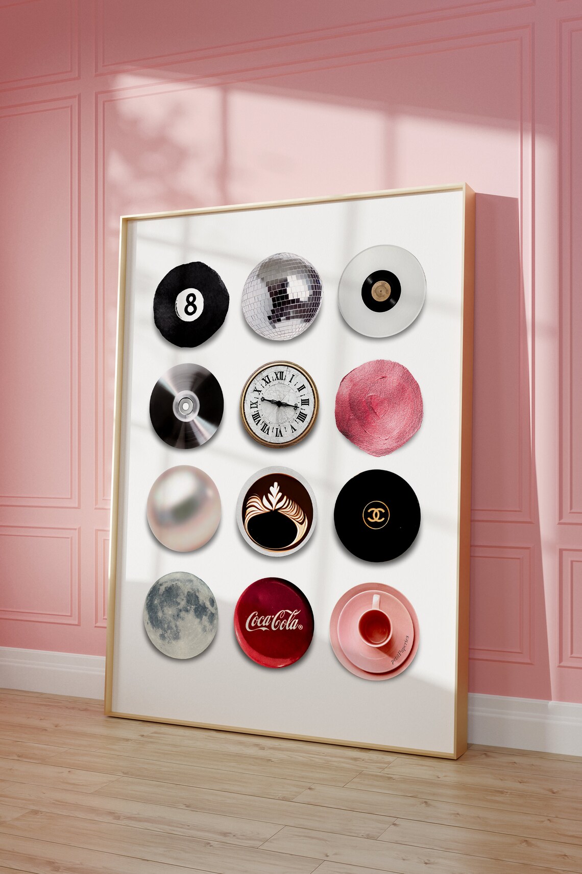Vintage Retro 8 Ball Fashion Art Print - Image 3
