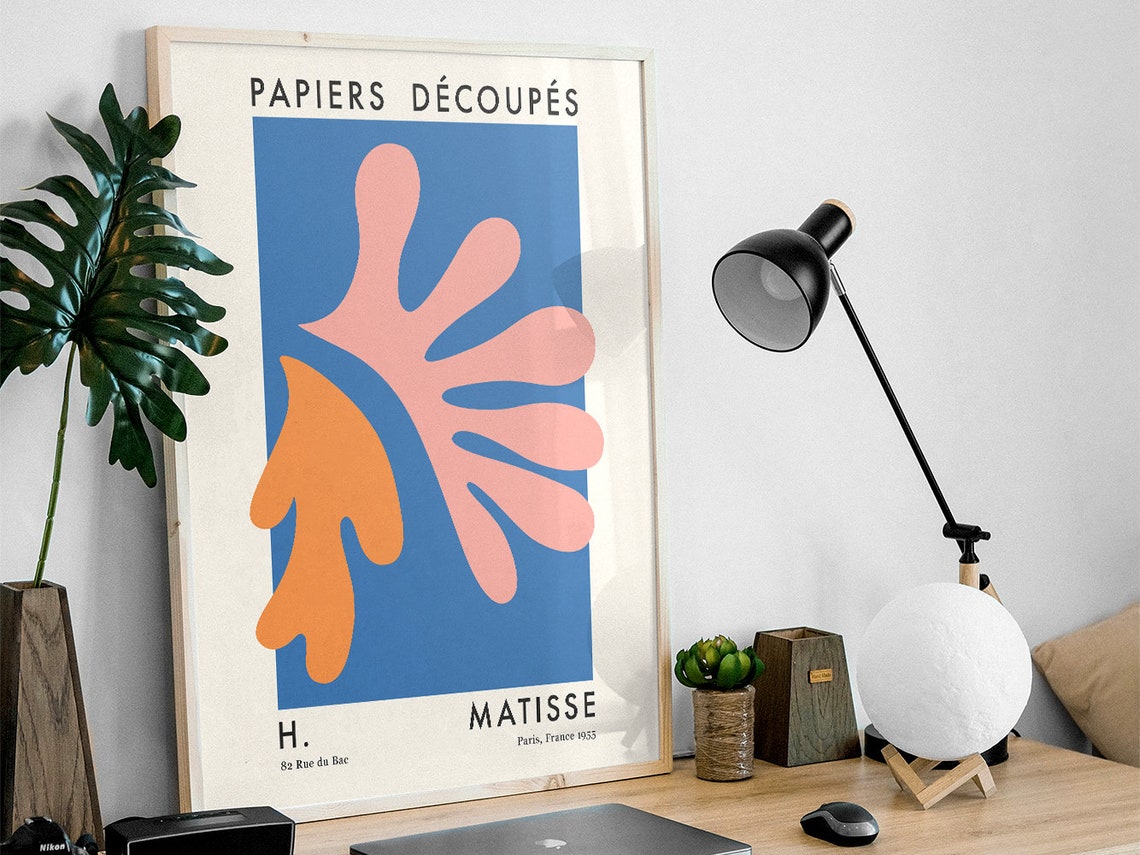 Henri Matisse Papiers Decoupes 1955 Paris Coral Forms Cut Out Poster - Image 3
