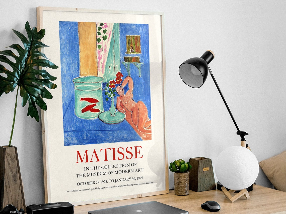Henri Matisse Goldfish And Sculpture Print Women Painting Matisse Exhibition Poster Museum Wall Art Living Room Decor Artist Gifts - Image 3
