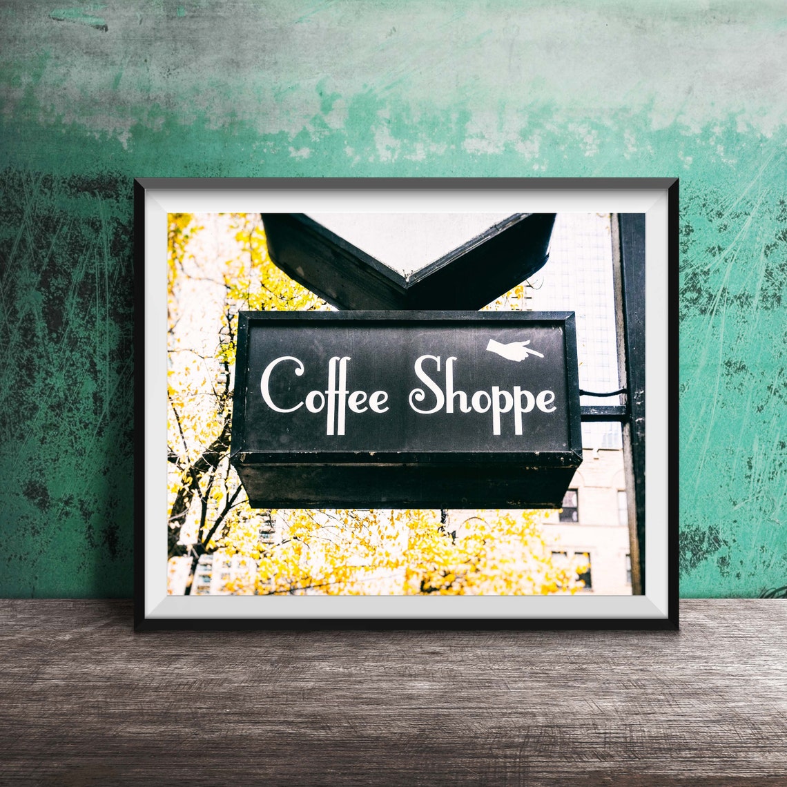 Coffee Shoppe Kitchen Wall Art Unframed Photography Print Coffee Sign Kitchen Decor Modern Wall Art