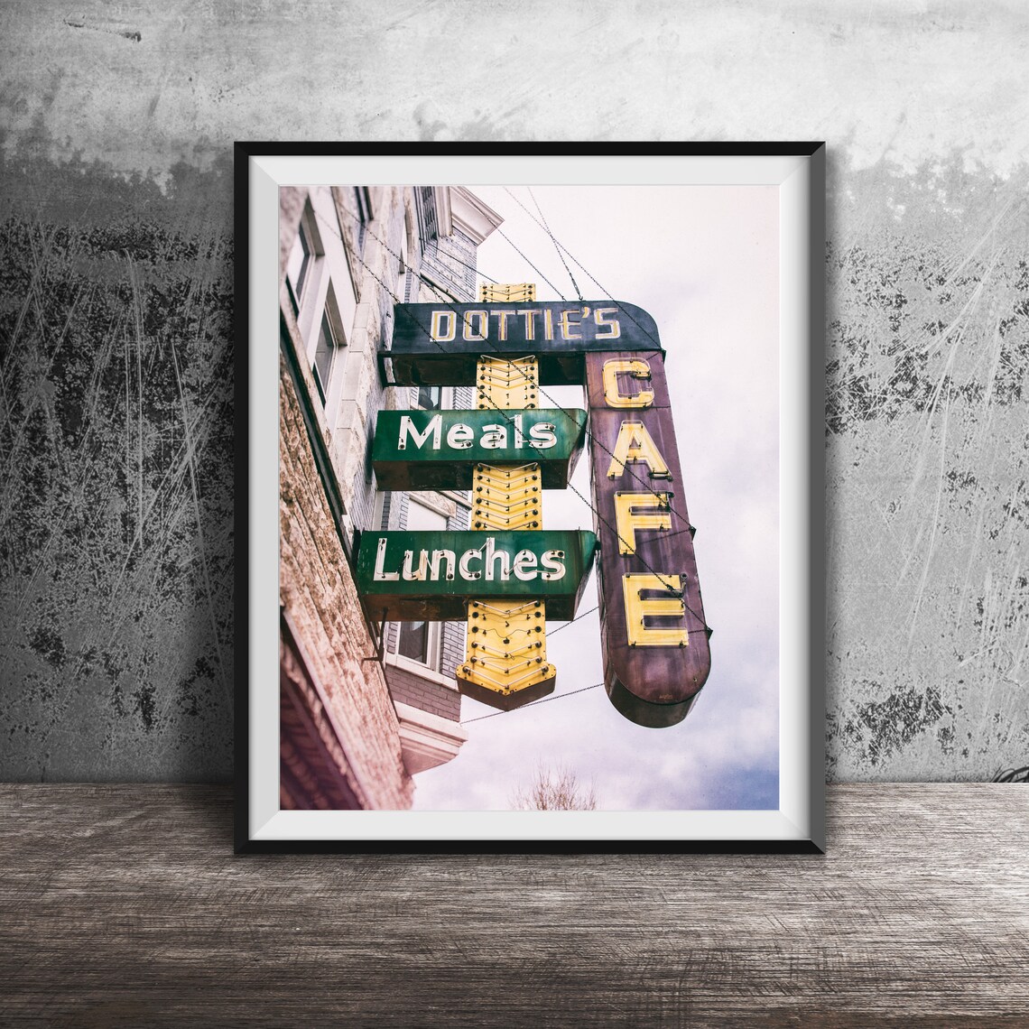 Dotties Cafe Downtown Dubuque Photo Art Print