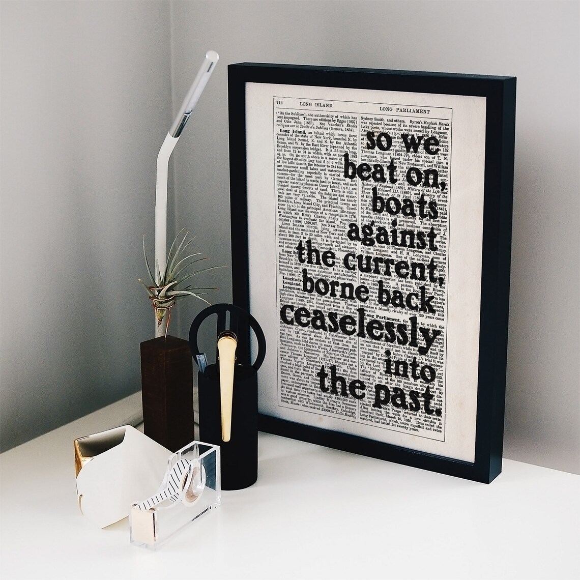 F. Scott Fitzgerald Quote, The Great Gatsby Art Print - Image 2