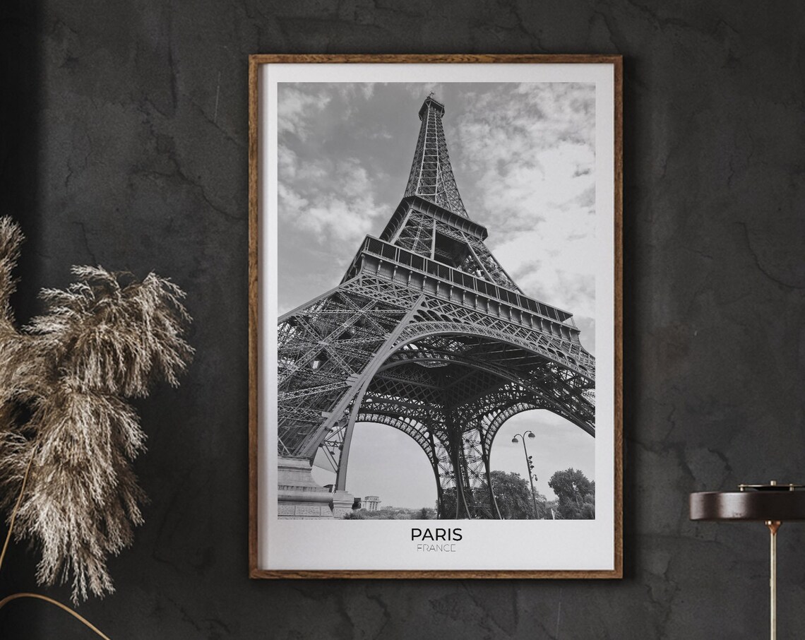 Paris Travel Poster, Eiffel Tower Art Print