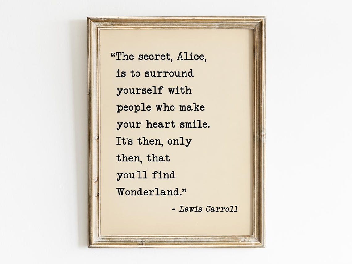 Alice In Wonderland Nursery Decor Wall Art Print