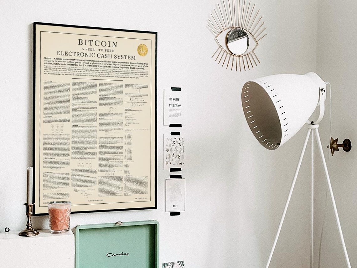 Bitcoin Whitepaper - Tech Wall Art - Image 3