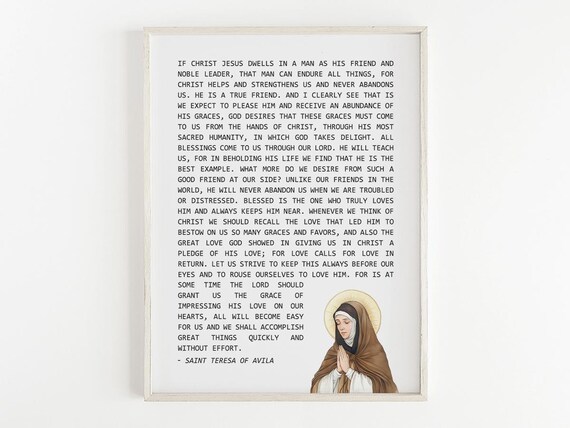 Christ Jesus Dwells Quote, Catholic Faith Decor